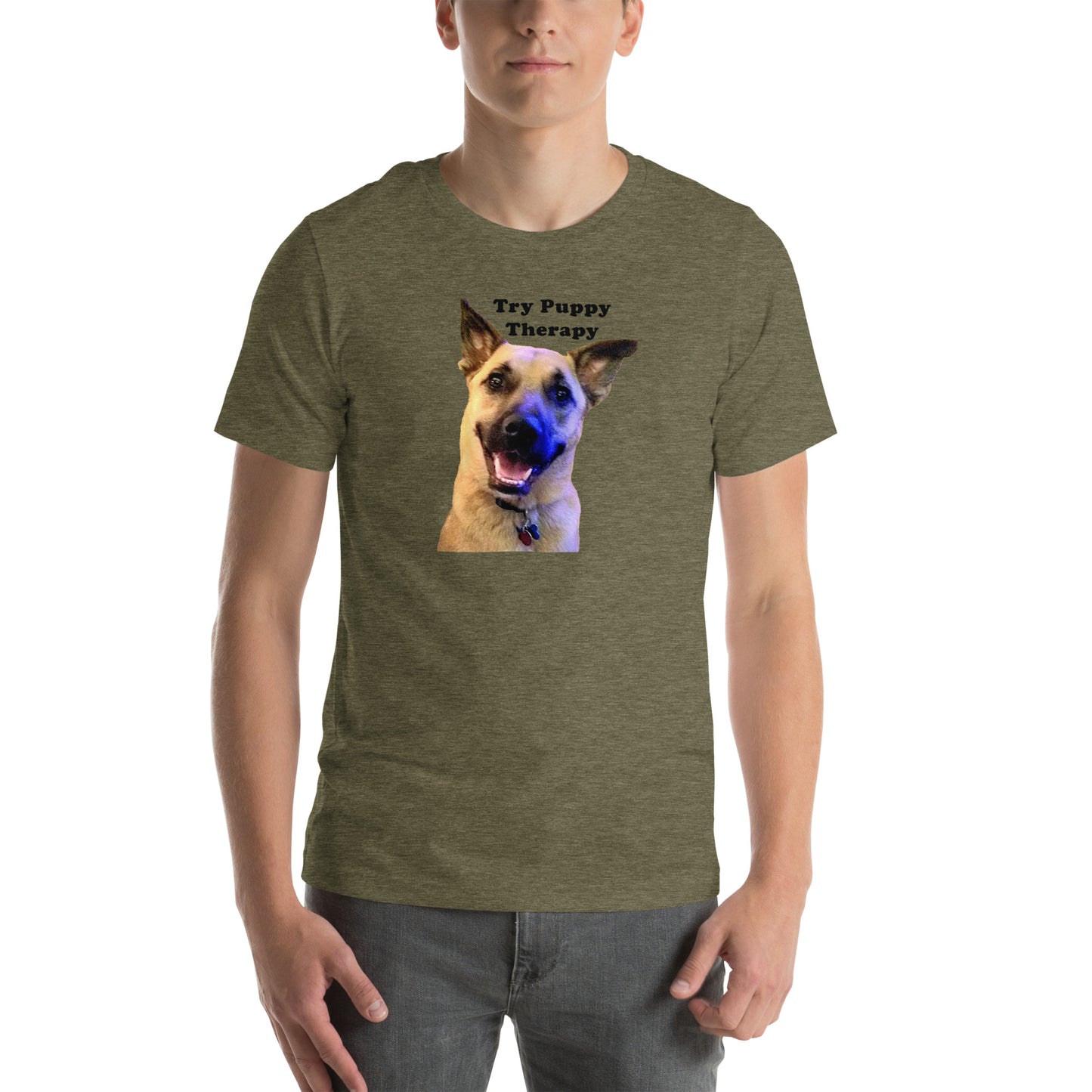 dog rescue cotton try puppy therapy Unisex T-Shirt MIghtyShirt