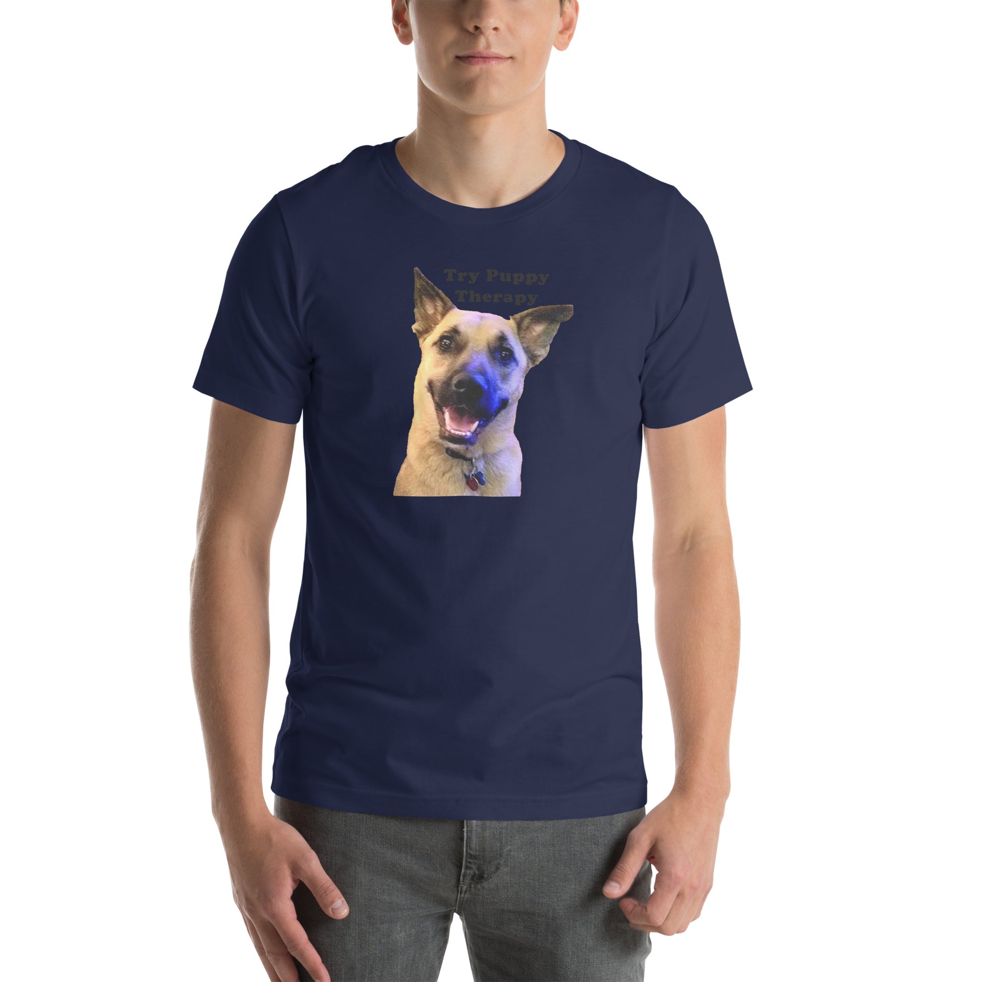 dog rescue cotton try puppy therapy Unisex T-Shirt MIghtyShirt