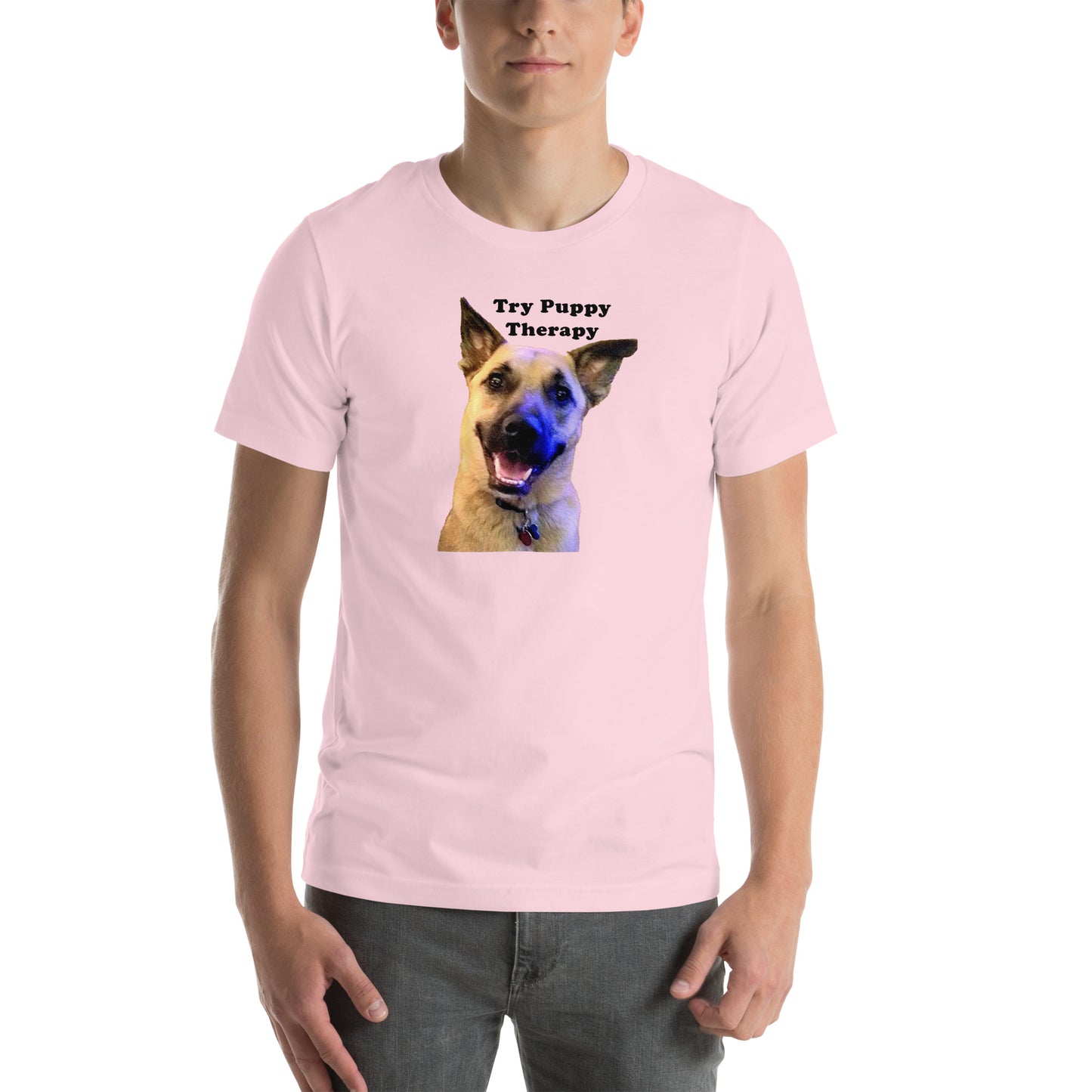 dog rescue cotton try puppy therapy Unisex T-Shirt MIghtyShirt