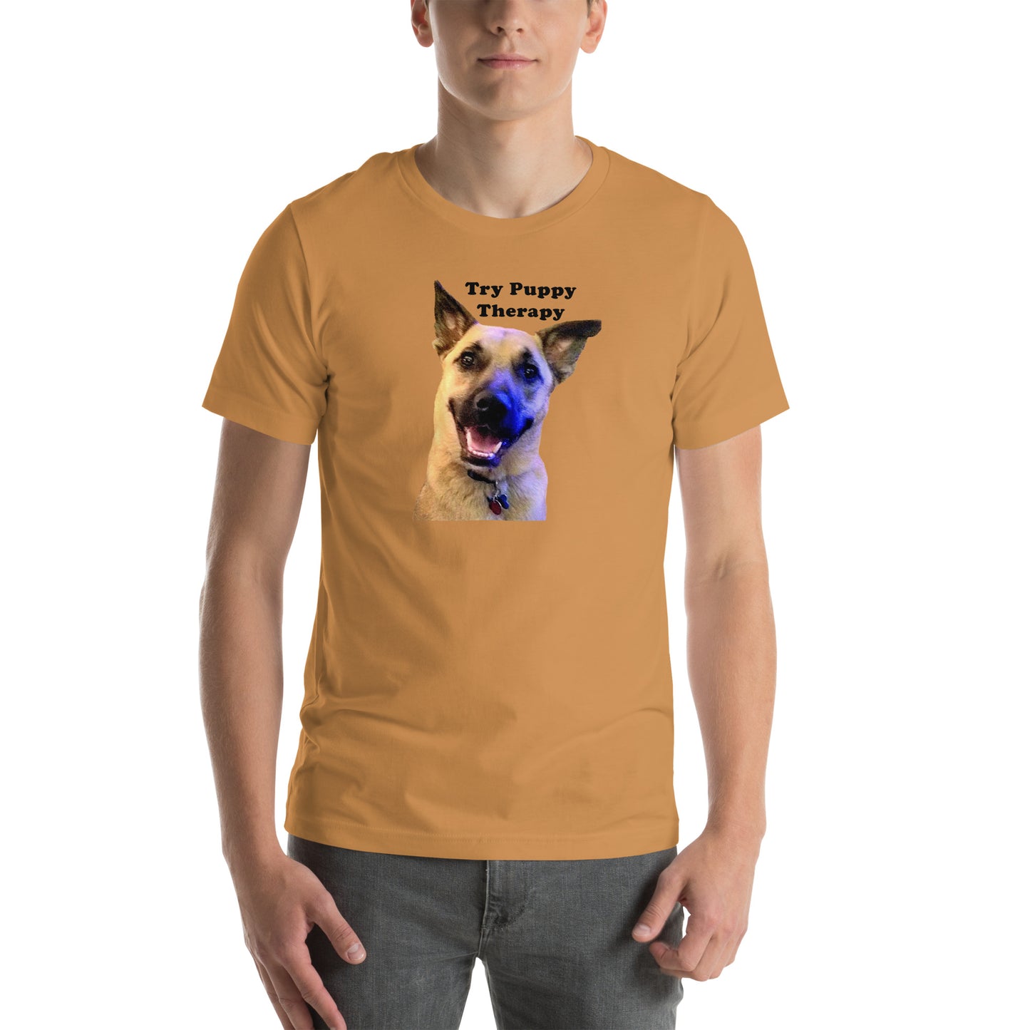 dog rescue cotton try puppy therapy Unisex T-Shirt MIghtyShirt
