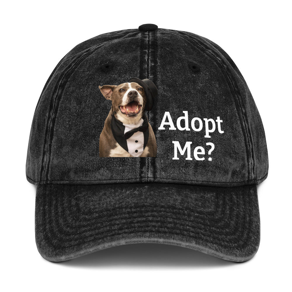 Adopt a Rescue Dog Cotton Twill Hat by Mighty Shirt