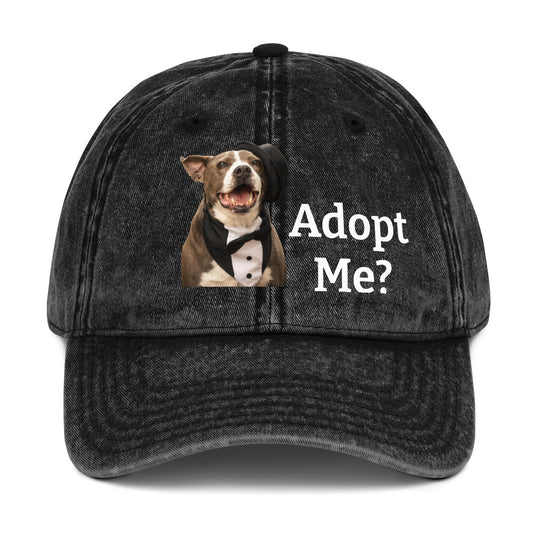 Adopt a Rescue Dog Cotton Twill Hat by Mighty Shirt