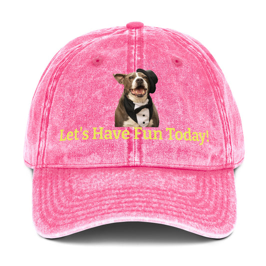 Fun Dog Rescue Cotton Twill Hat by Mighty Shirt
