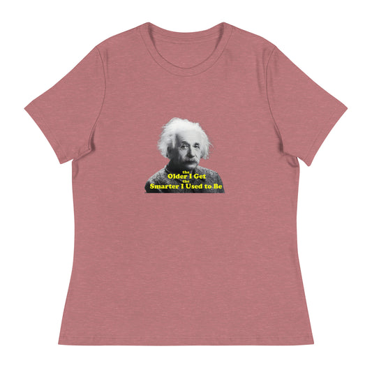 Einstein funny inspire Cotton Women's Relaxed T-Shirt Mighty Shirt