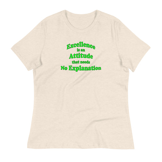 hope kindness excellence attitude Cotton Women's T-Shirt mighty shirt