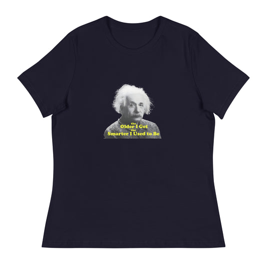 Einstein funny inspire Cotton Women's Relaxed T-Shirt Mighty Shirt