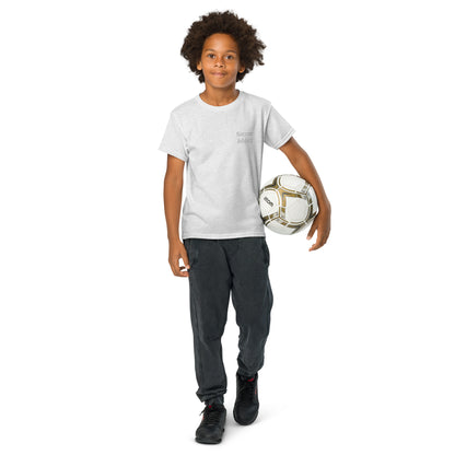 youth kids soccer addict goal! 50/50 blend T-Shirt mighty shirt