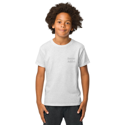 youth kids soccer addict goal! 50/50 blend T-Shirt mighty shirt