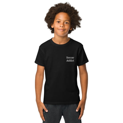 youth kids soccer addict goal! 50/50 blend T-Shirt mighty shirt