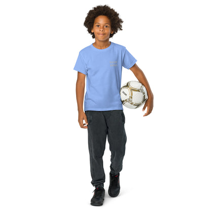 youth kids soccer addict goal! 50/50 blend T-Shirt mighty shirt