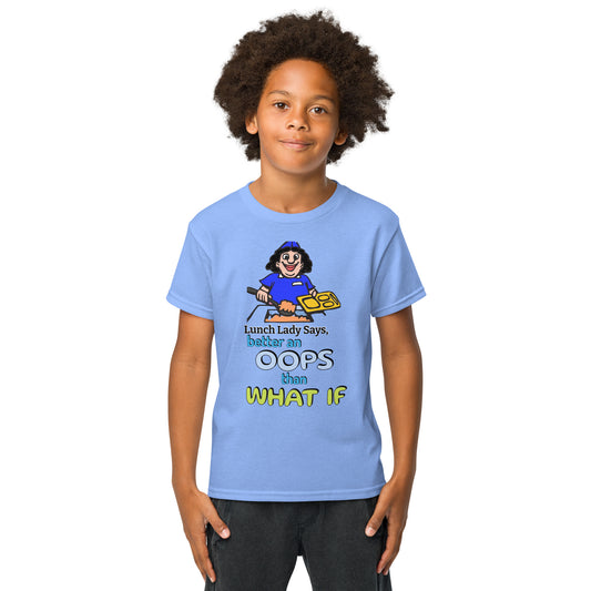 "Lunch Lady says" w/Funny Limerick Youth t-shirt w/Mighty Shirt Attitude