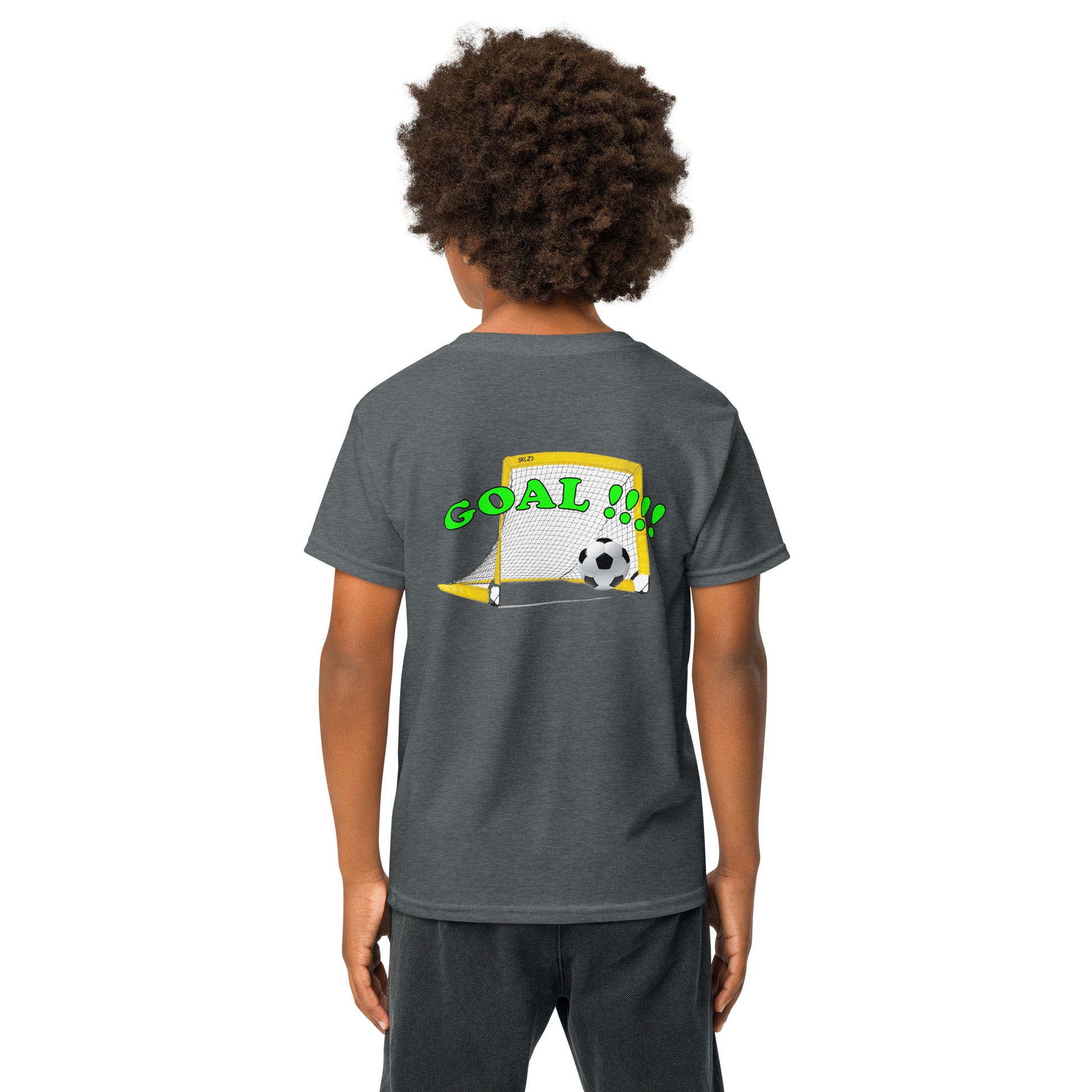 more soccer less screen time kids youth 50/50 blend T-shirt mighty shirt