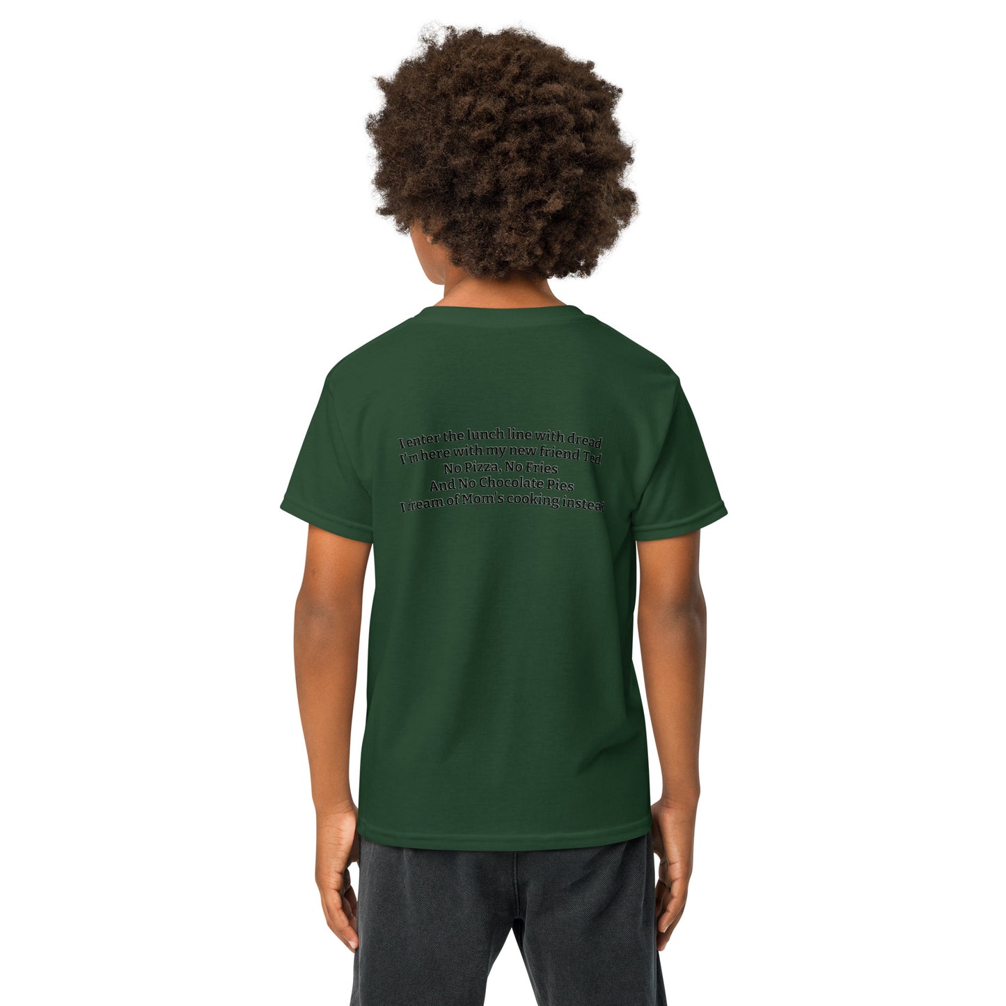"Lunch Lady says" w/Funny Limerick Youth t-shirt w/Mighty Shirt Attitude