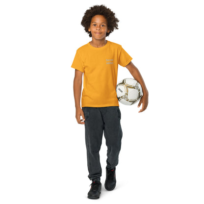 youth kids soccer addict goal! 50/50 blend T-Shirt mighty shirt