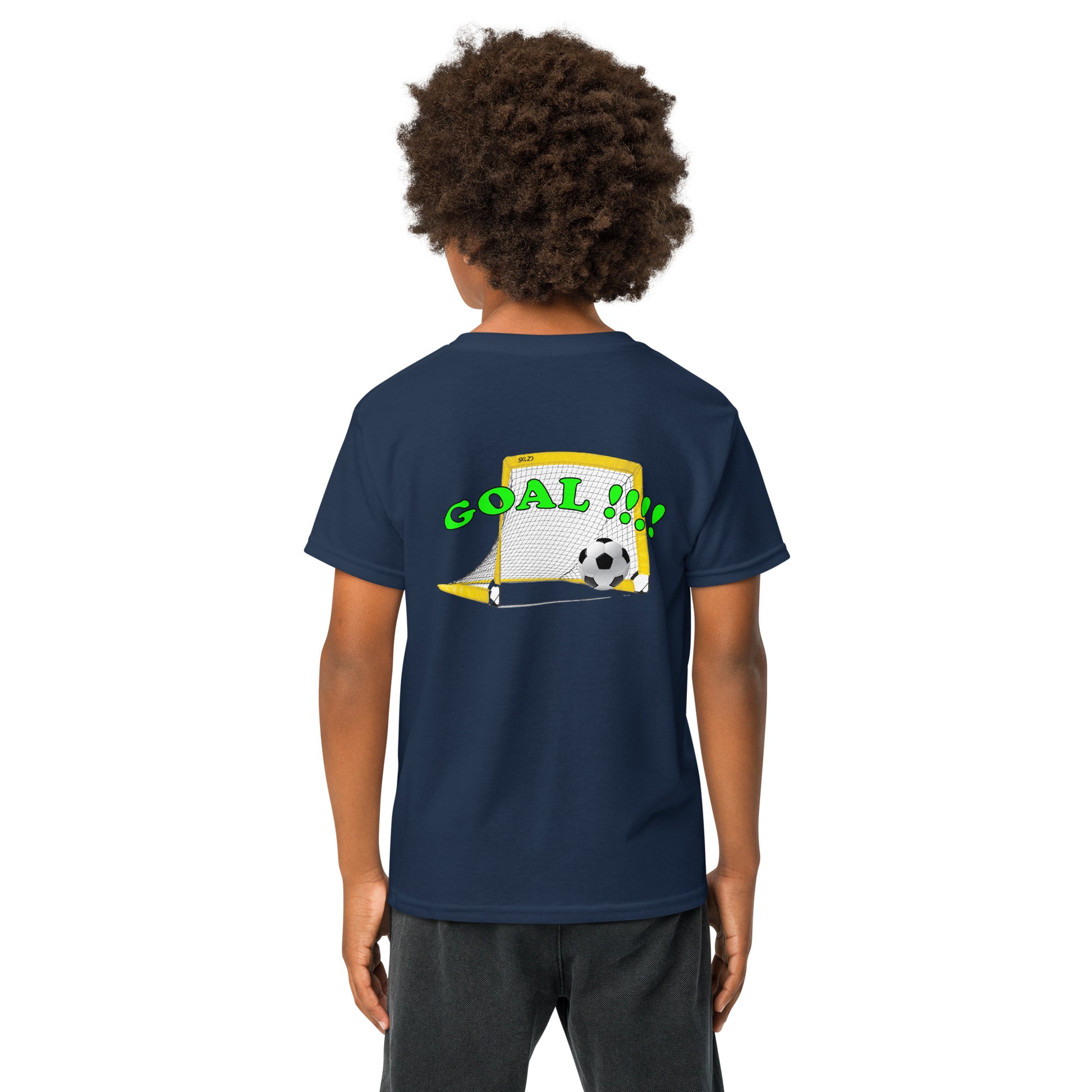 more soccer less screen time kids youth 50/50 blend T-shirt mighty shirt