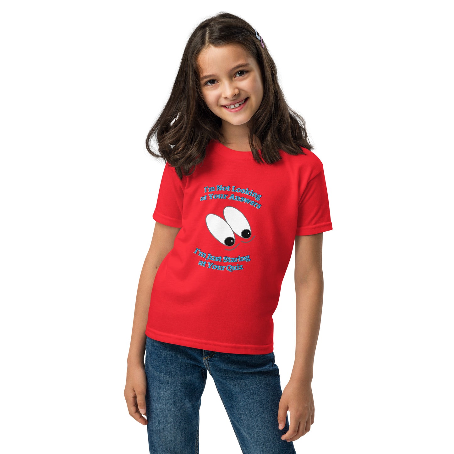 "I'm Not Looking at Your Answers" Funny Youth t-shirt by Mighty Shirt