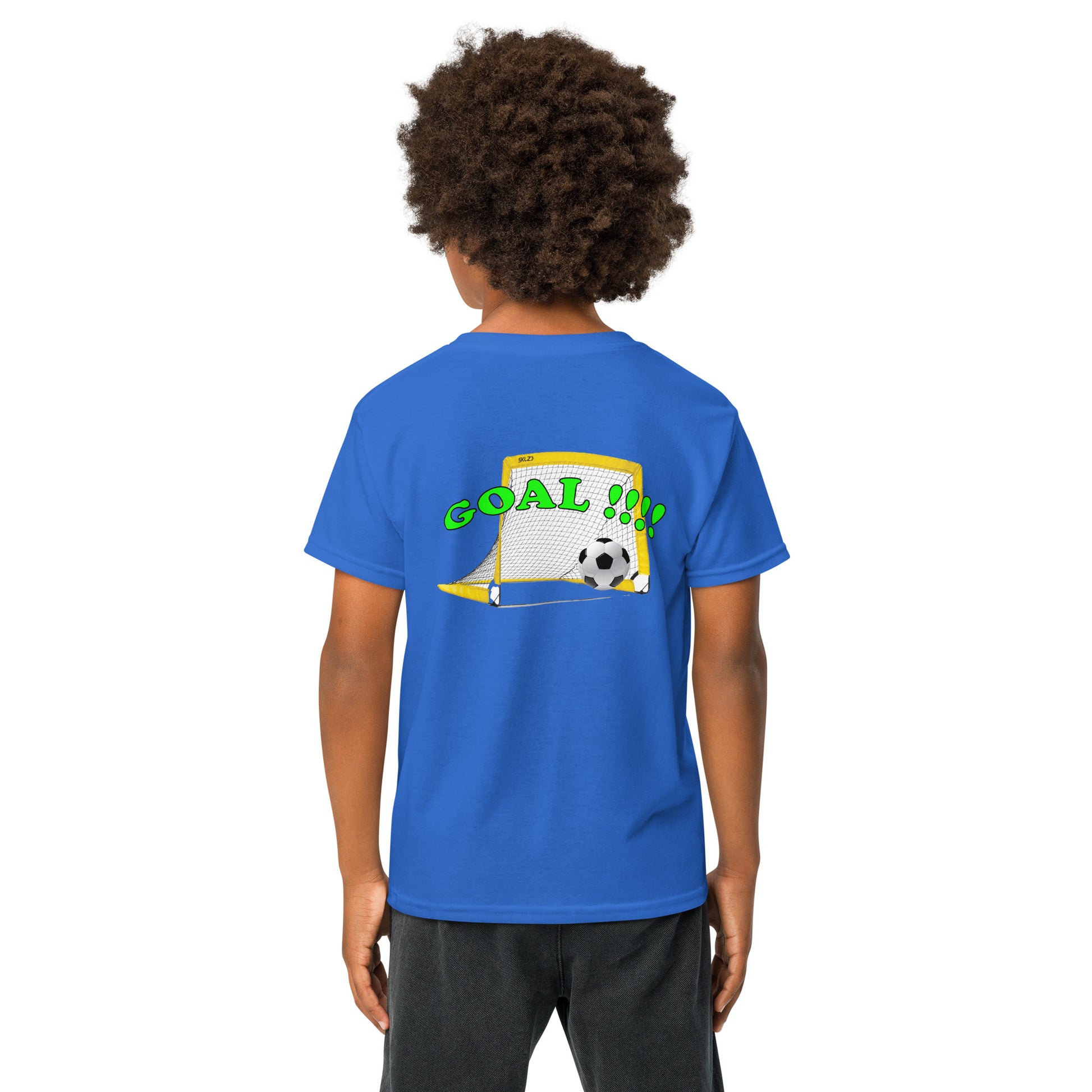 more soccer less screen time kids youth 50/50 blend T-shirt mighty shirt