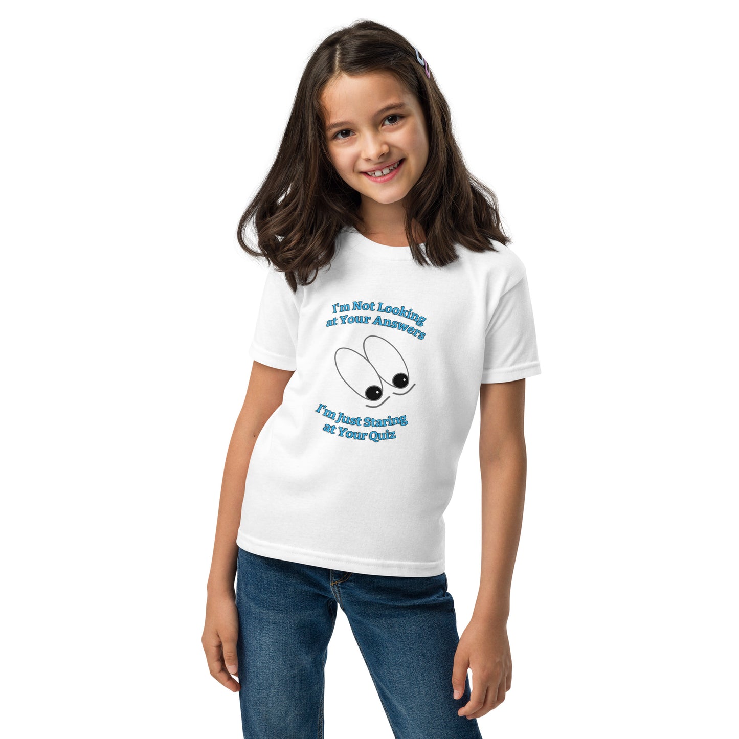 "I'm Not Looking at Your Answers" Funny Youth t-shirt by Mighty Shirt
